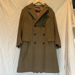 Barney's Imperial Room O'Shaughnessy Original Tweed Wool Overcoat Read